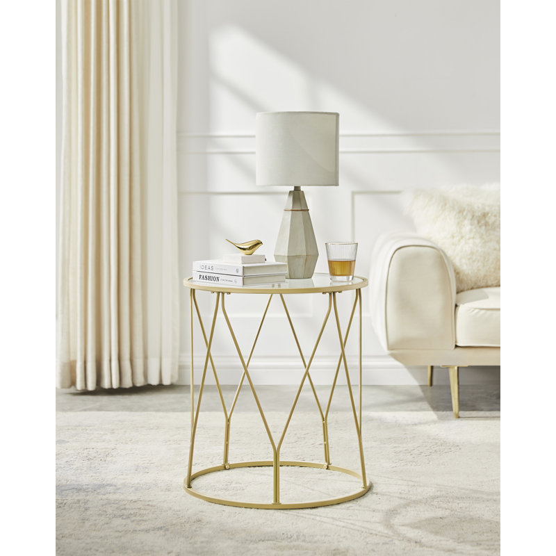 Gold frame side table discount